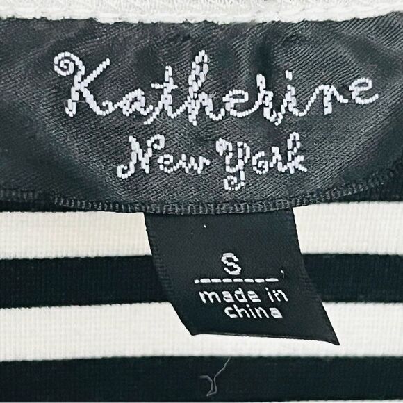 Katherine New York Blazer Black White Stripe Anchor Nautical Cord/Braid/Trim S - Picture 12 of 13